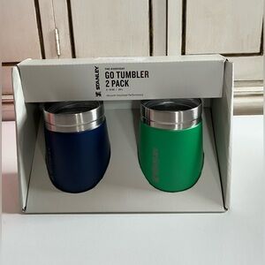 NEW Stanley Everyday Go Tumbler 2-Pack Navy Green 10oz Hot Cold NIB Rare
